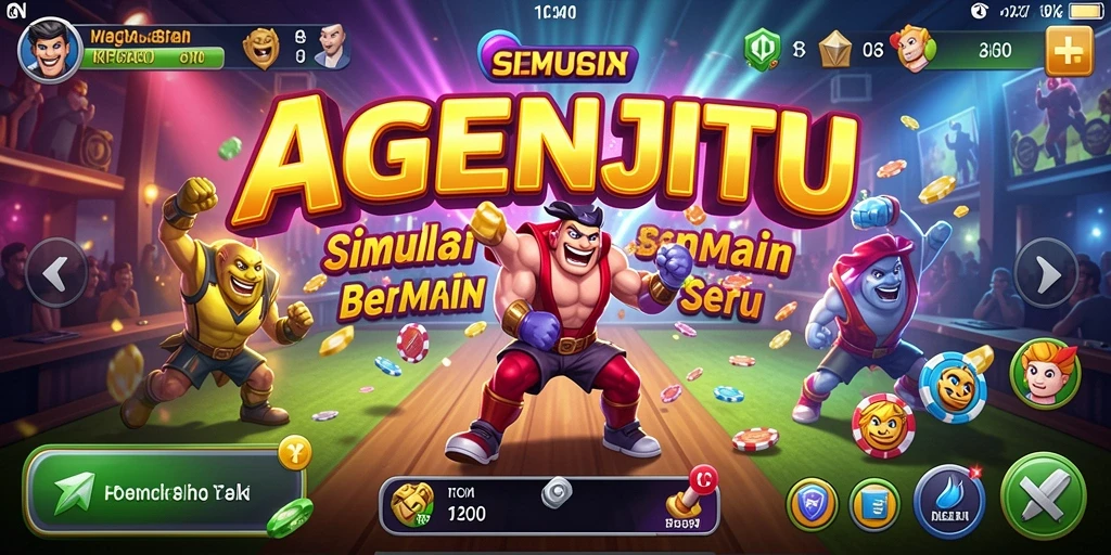 Tampilan gameplay AGENJITU yang menarik dan interaktif.