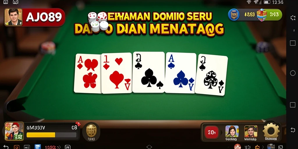 Tampilan menarik dari gameplay Domino AJO89 yang mengasyikkan.
