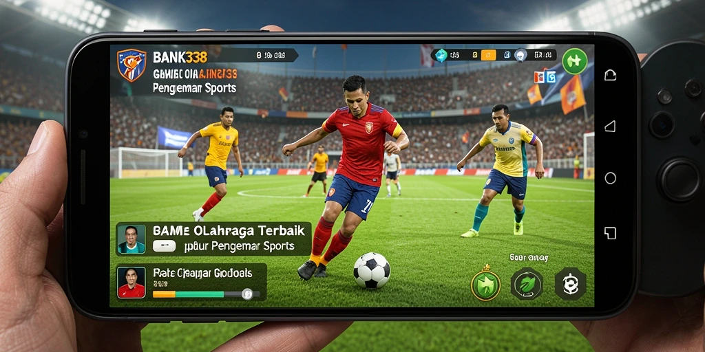 Tampilan gameplay seru dalam BANK338, menampilkan pertandingan olahraga yang mendebarkan.