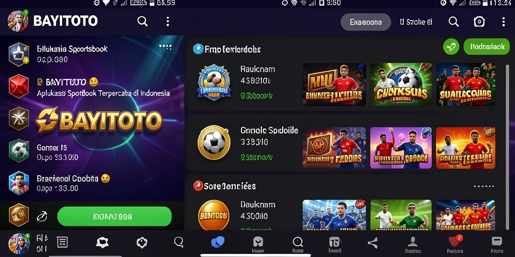 Screenshot utama BAYITOTO menampilkan pengalaman taruhan yang seru di Sportsbook.