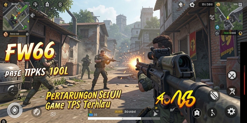 Tangkapan layar utama dari gameplay seru FW66 di TPS.
