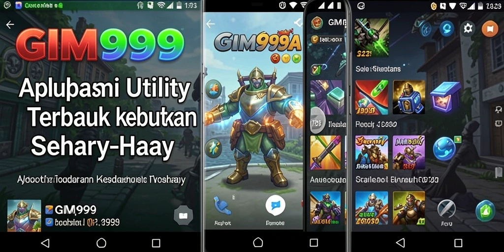 Tampilan antarmuka GIM999 yang sederhana dan intuitif.
