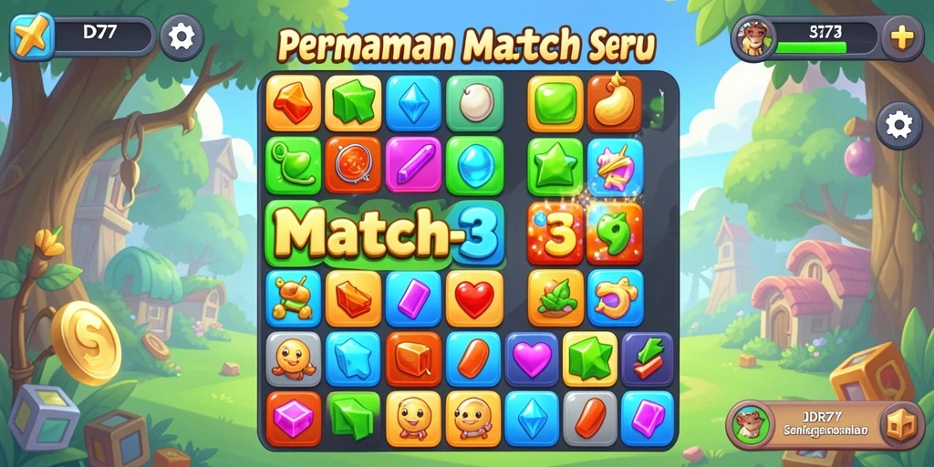 Tangkapan layar menampilkan gameplay seru IDR77 yang penuh warna.