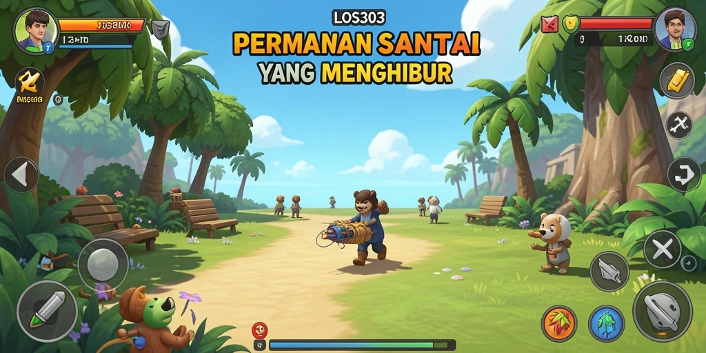 Tampilan gameplay dari LOS303 yang menarik dan penuh warna.