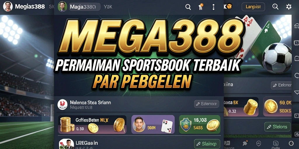 Screenshot utama MEGA388 menunjukkan penuh aksi taruhan olahraga.
