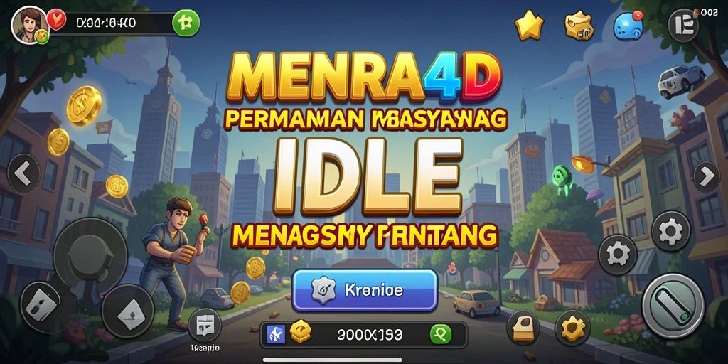 Screenshot MENARA4D menampilkan menjamurnya menara yang indah dalam gameplay Idle.