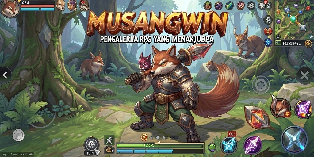 Tampilan gameplay RPG yang menarik dalam MUSANGWIN