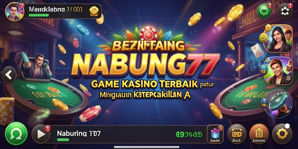 Screenshot gameplay NABUNG77 menampilkan suasana Kasino yang mengasyikkan.