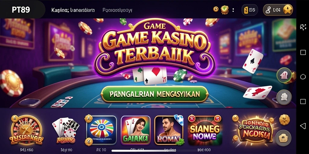 Tampilan menarik dari gameplay kasino PT89 yang mengasyikkan.
