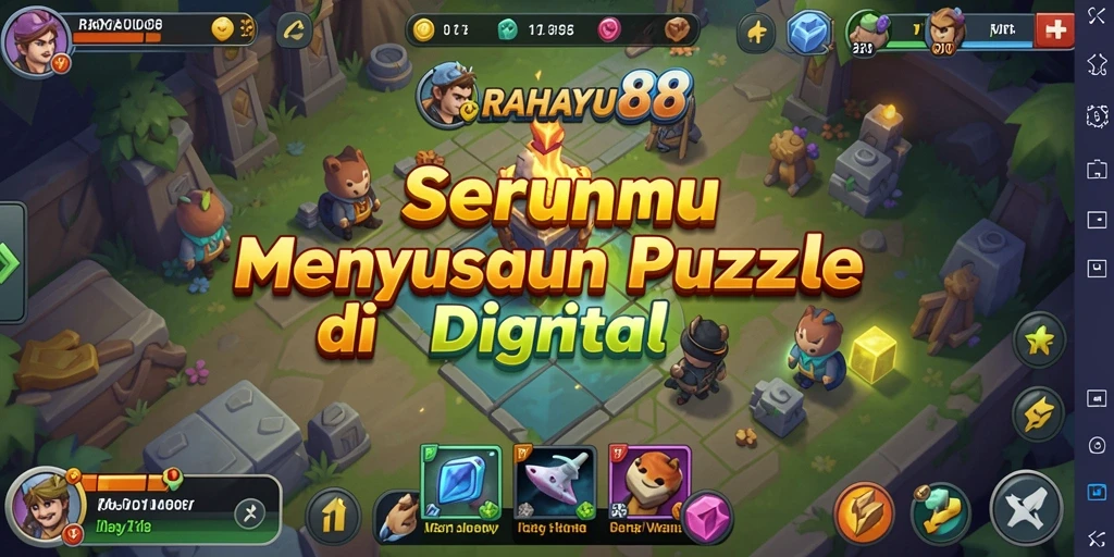 Tampilan menarik dari gameplay RAHAYU88 saat menyusun puzzle.