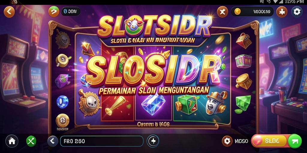 Tampilan menarik gameplay SLOTSIDR saat memutar slot.