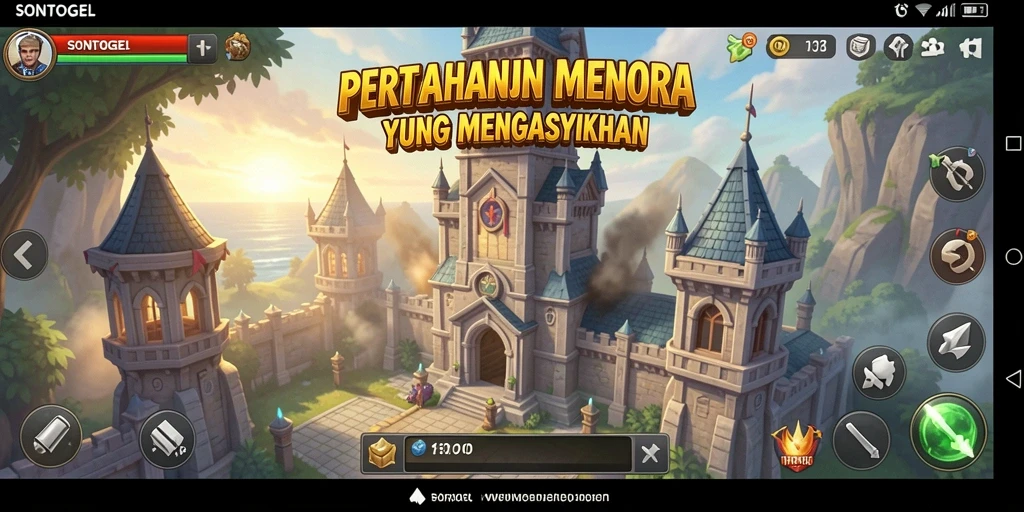 Tampilkan aksi seru dalam gameplay Tower Defense di SONTOGEL.