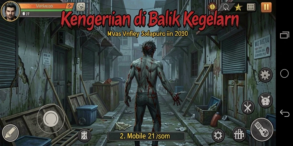 Tampilan gameplay V07 dengan suasana yang mencekam.