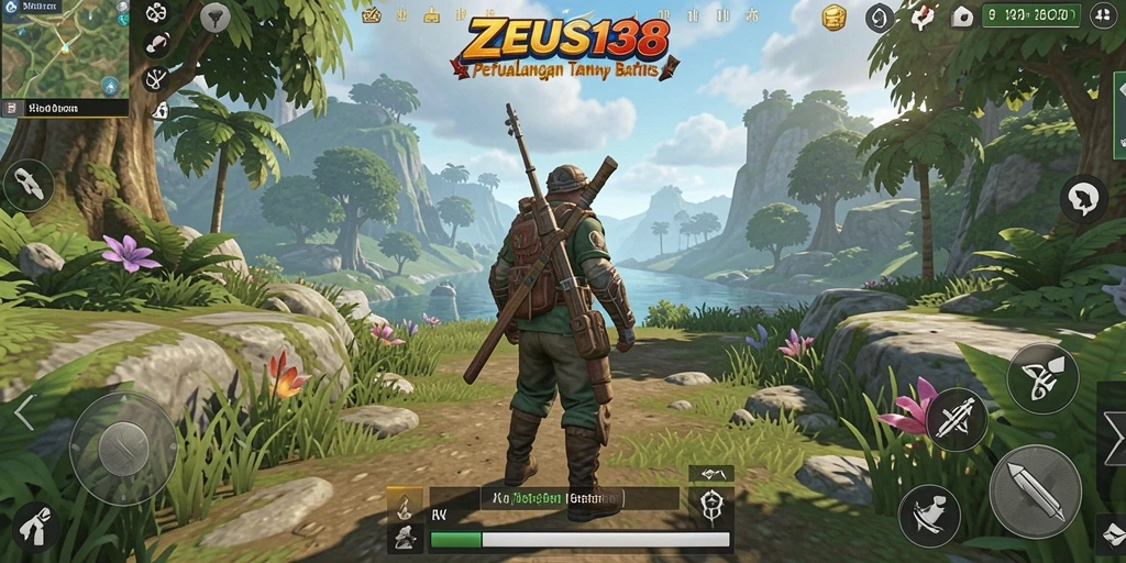 Tampilan gameplay <strong>ZEUS138</strong> yang memukau di dunia terbuka.